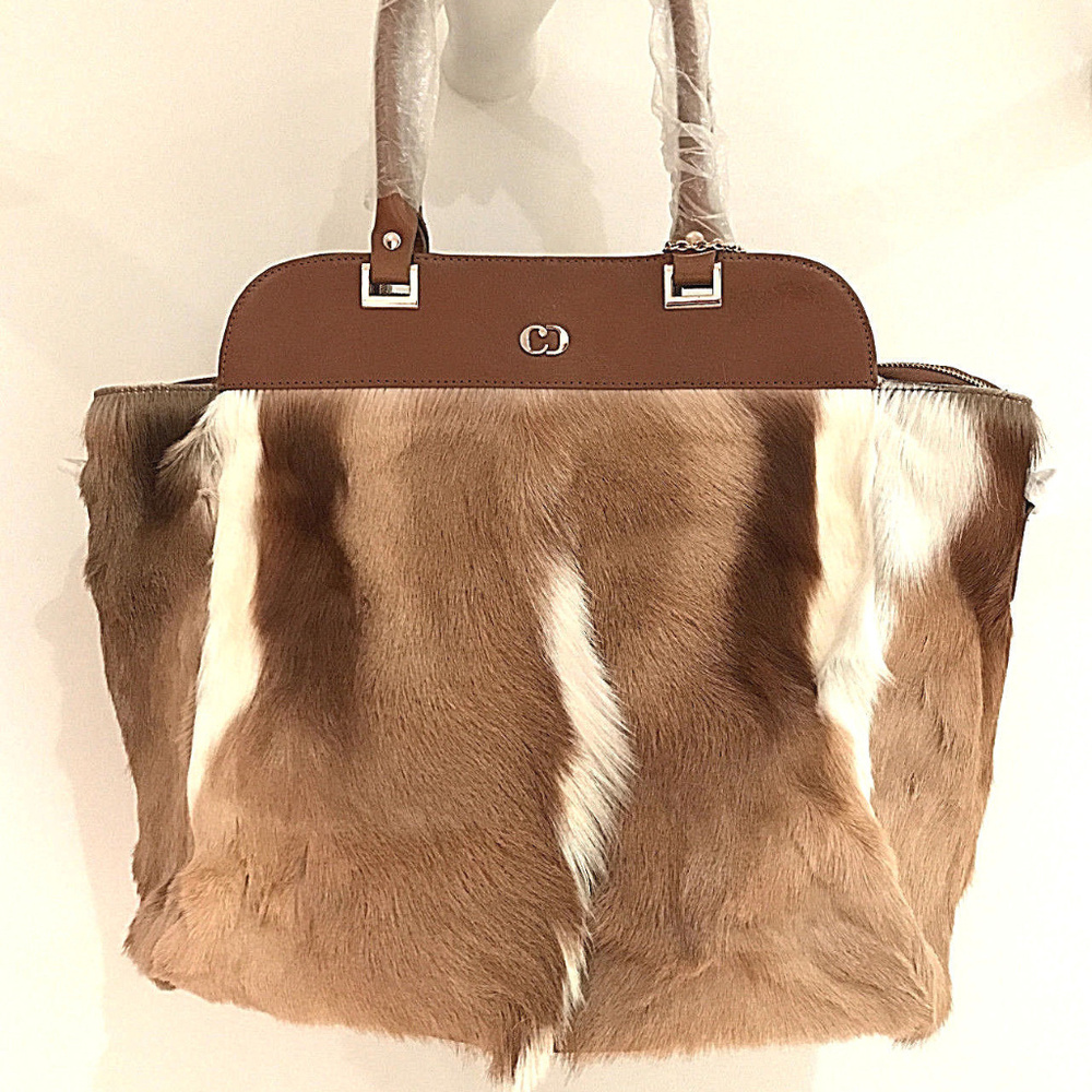 NWT Charles David- Unique Springbok Totebag